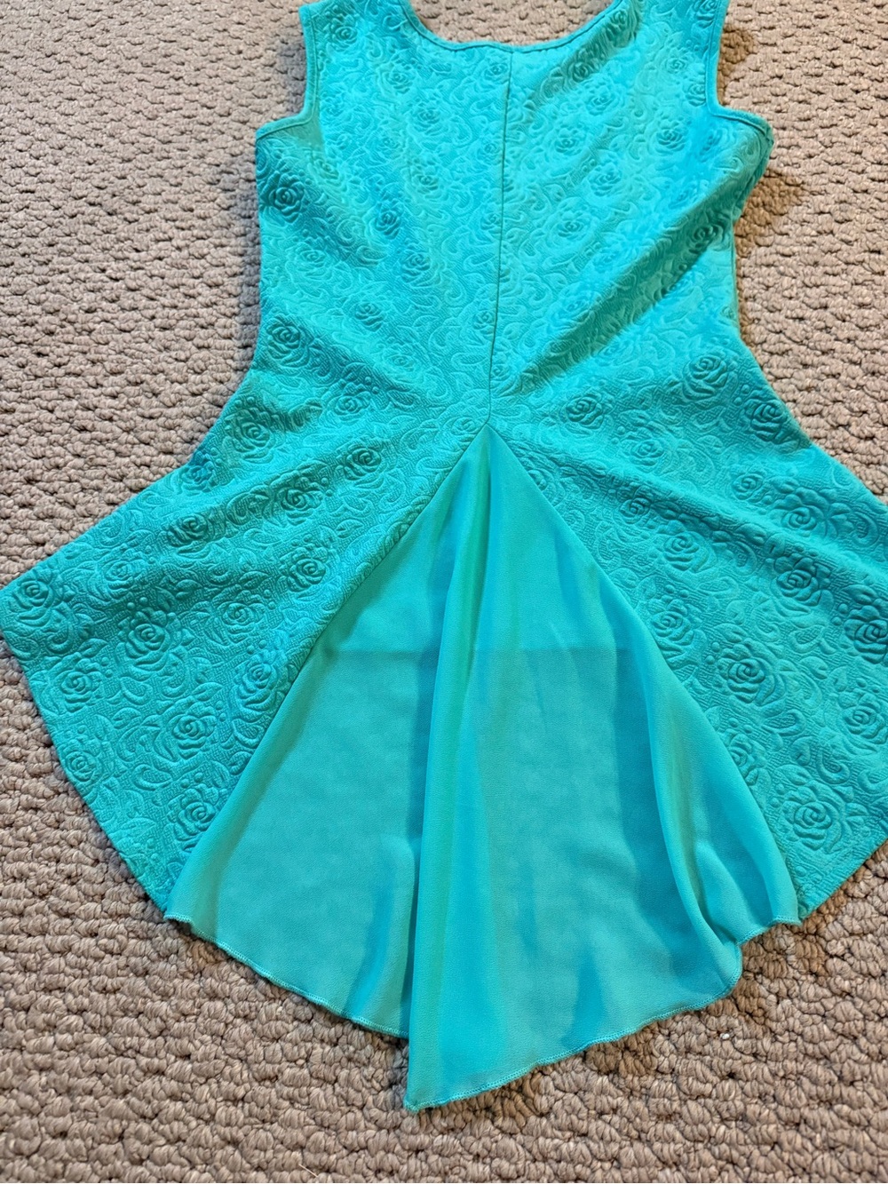 Avia Teal Stretch with  Subtle Jacquard Texture size M